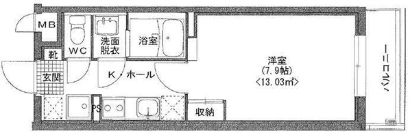 中山寺駅 徒歩2分 3階の物件間取画像